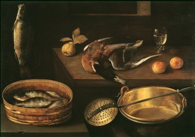 Still Life with Fish and a Duck by Sebastian Stoskopff